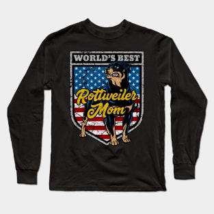Worlds Best Rottweiler Mom Long Sleeve T-Shirt